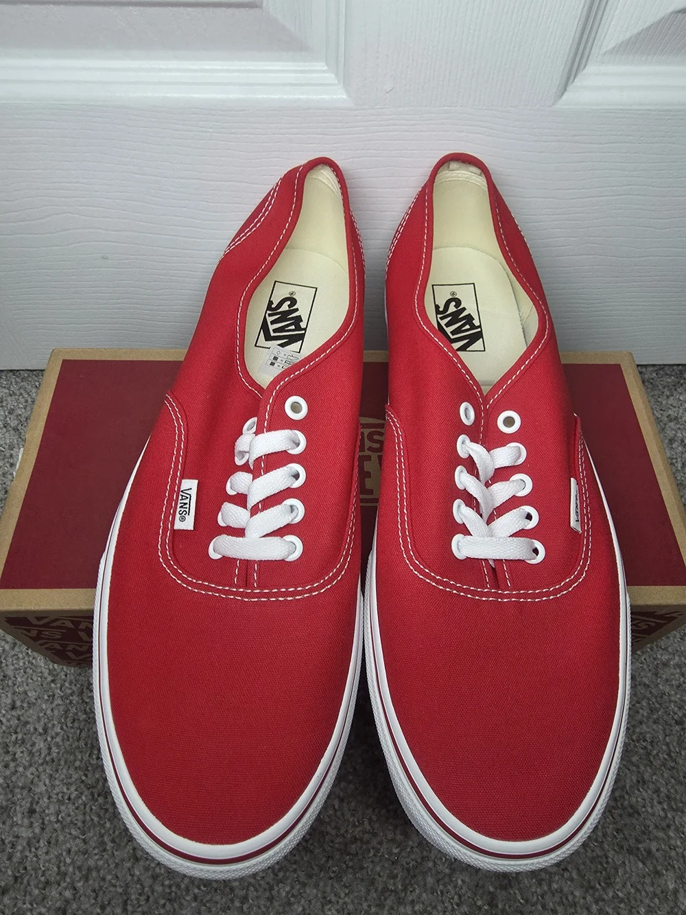 Vans Authentic Red Canvas Women’s Sneakers